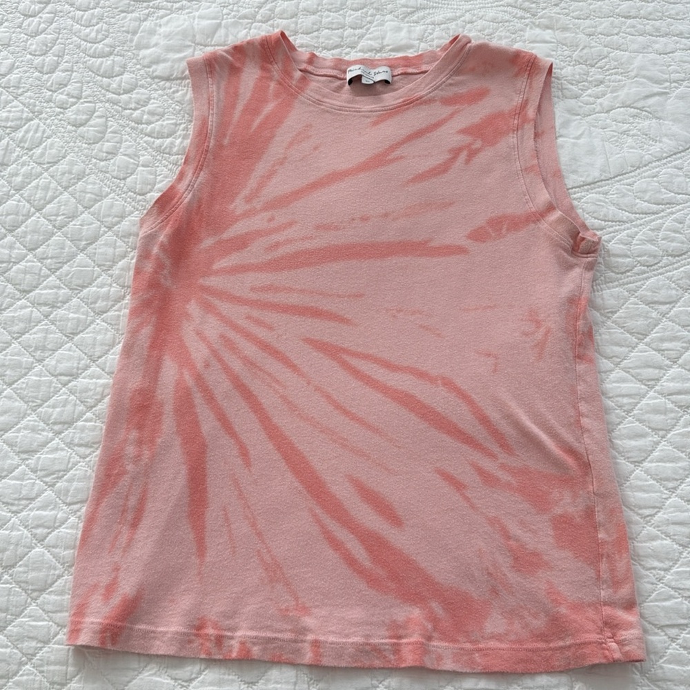 Michael Stars Pink Tie-Dye Tank Top